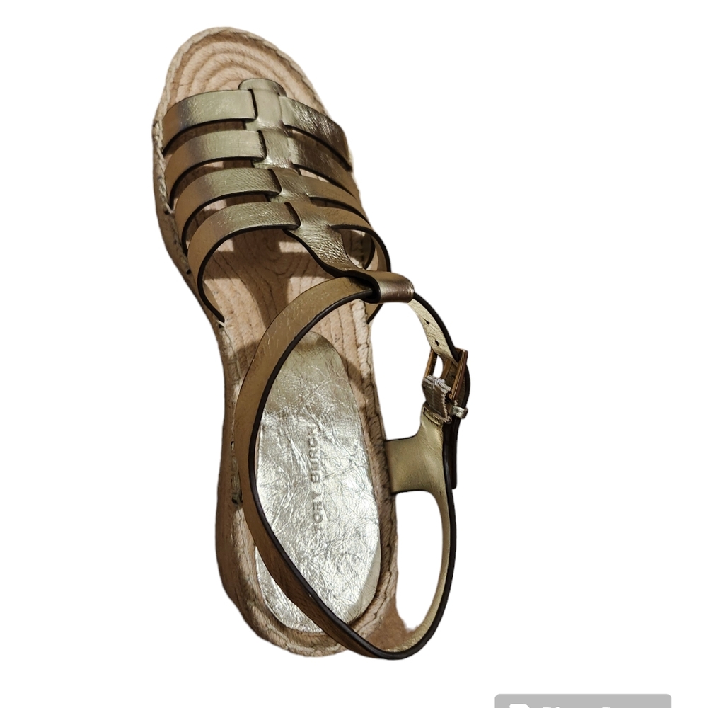 Tory Burch Fisherman Wedge Espradille Sandals- 10.5